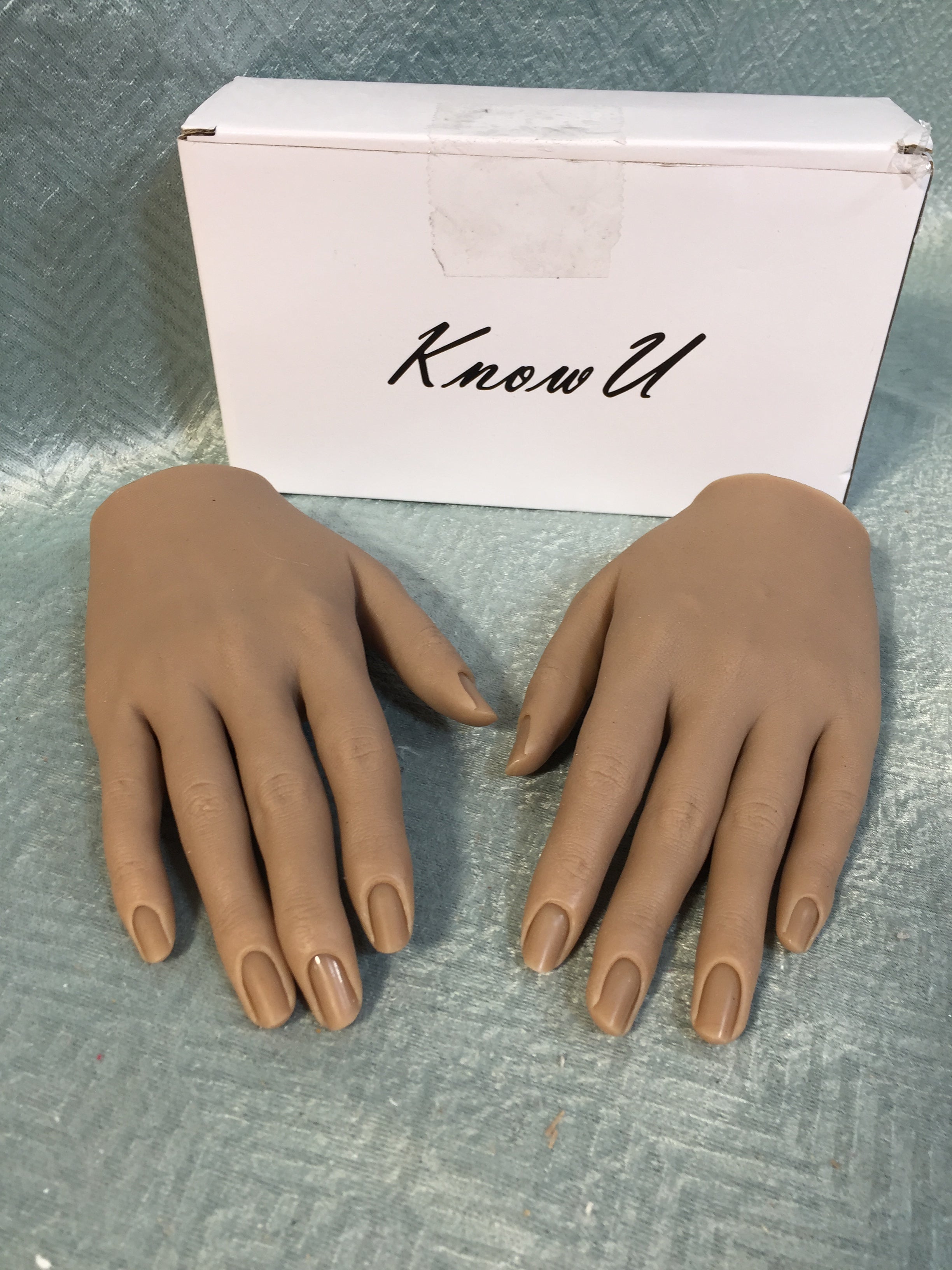 Practice Hands for Acrylic Nails - Silicone Female Hands - Left & Right (7583471108334)